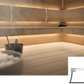 Cariitti Linear LED 2m em sauna com iluminação uniforme.
