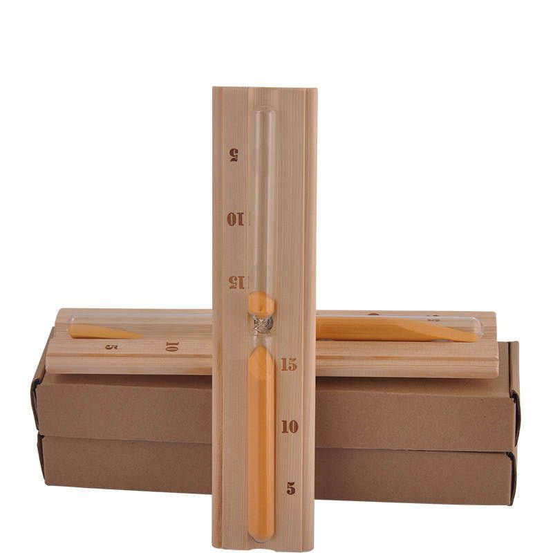 Conjunto de Acessórios Para Sauna com termômetro e ampulheta.