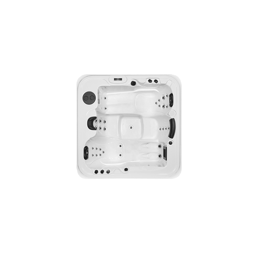 Jacuzzi Exterior Aurora 4 com botões pretos visíveis.