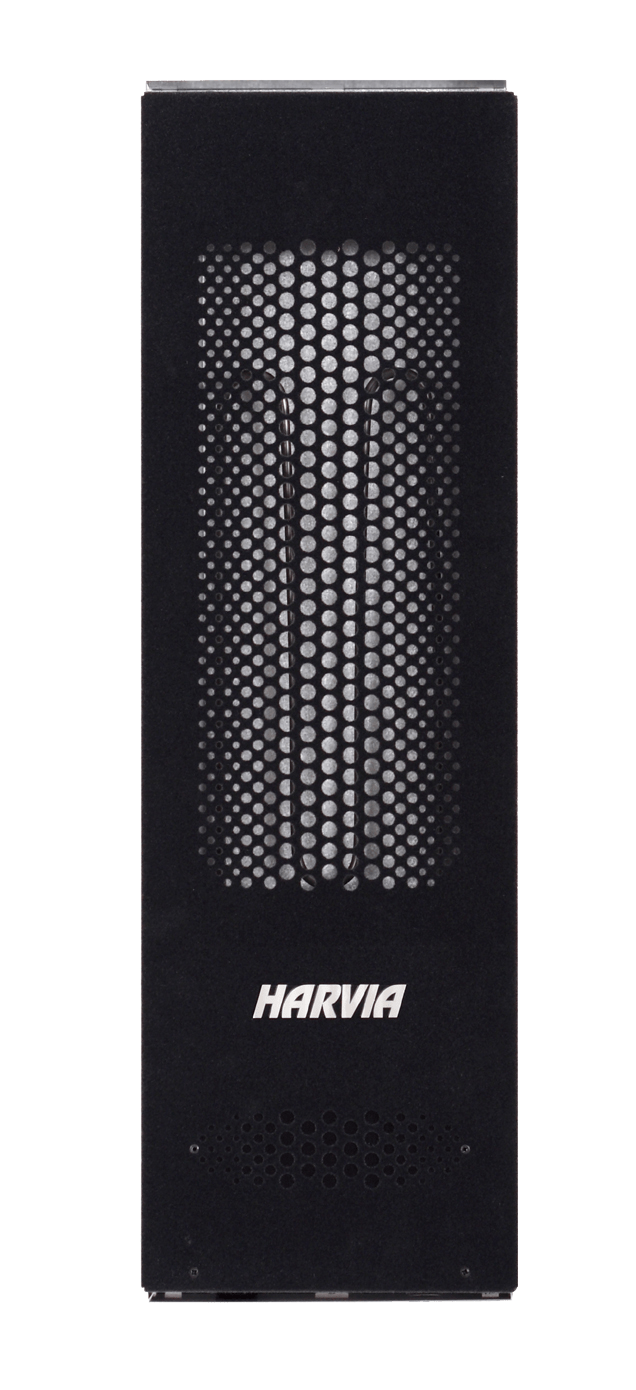 Radiador de infravermelhos Harvia Comfort com grelha metálica.