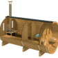 Sauna Barrel 400 em madeira, design barril.