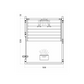 Sauna de Infravermelhos Minimy em desenho técnico.