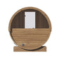 Sauna Exterior Ergo em forma de barril com janela.
