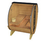 Sauna Exterior Barrel 160 com balde de madeira.