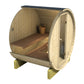 Sauna Exterior Barrel 160 em forma de barril.